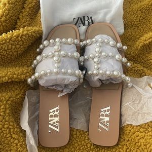 Zara pearl sandal